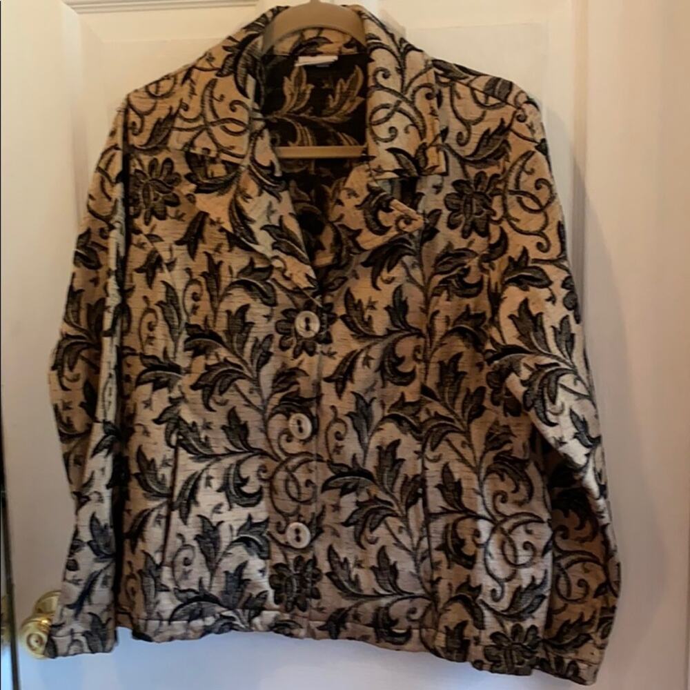 Habitat women’s size medium Cotton blend paisley print jacket
